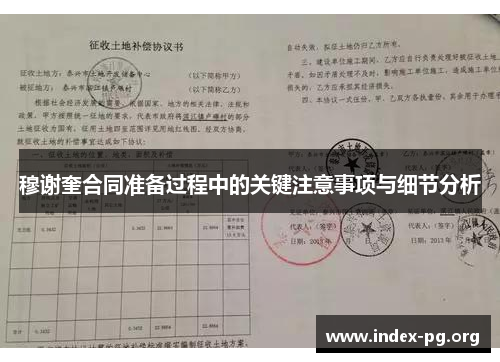 穆谢奎合同准备过程中的关键注意事项与细节分析 穆谢奎合同准备过程中的关键注意事项与细节分析